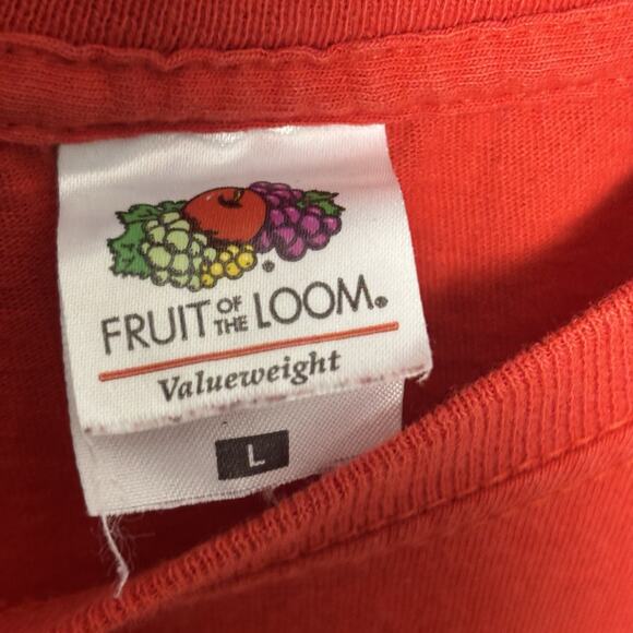 Vintage Y2K Big Cat Animal Shirt Red Men’s Women’s 2000 Large - Picture 3 of 8